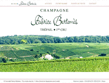 Tablet Screenshot of champagne-bertemes.fr